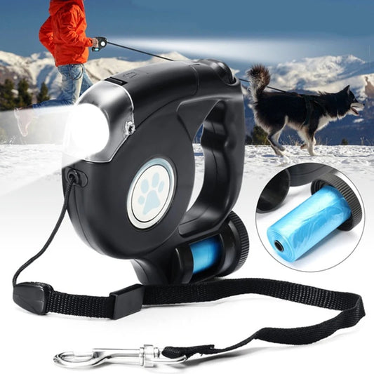 LED Retractable Dog Leash